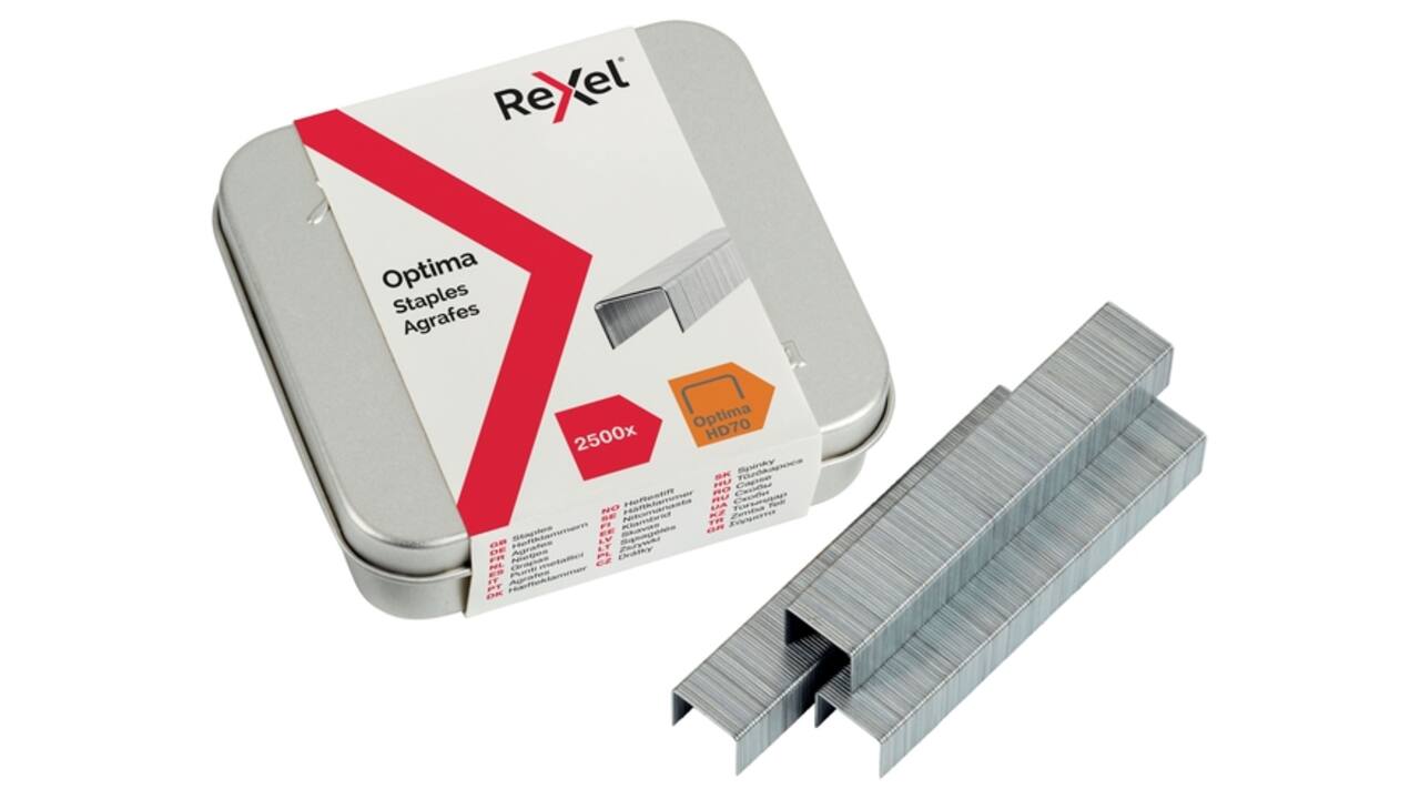Nieten Rexel Optima nr70HD gegalvaniseerd 2500 stuks