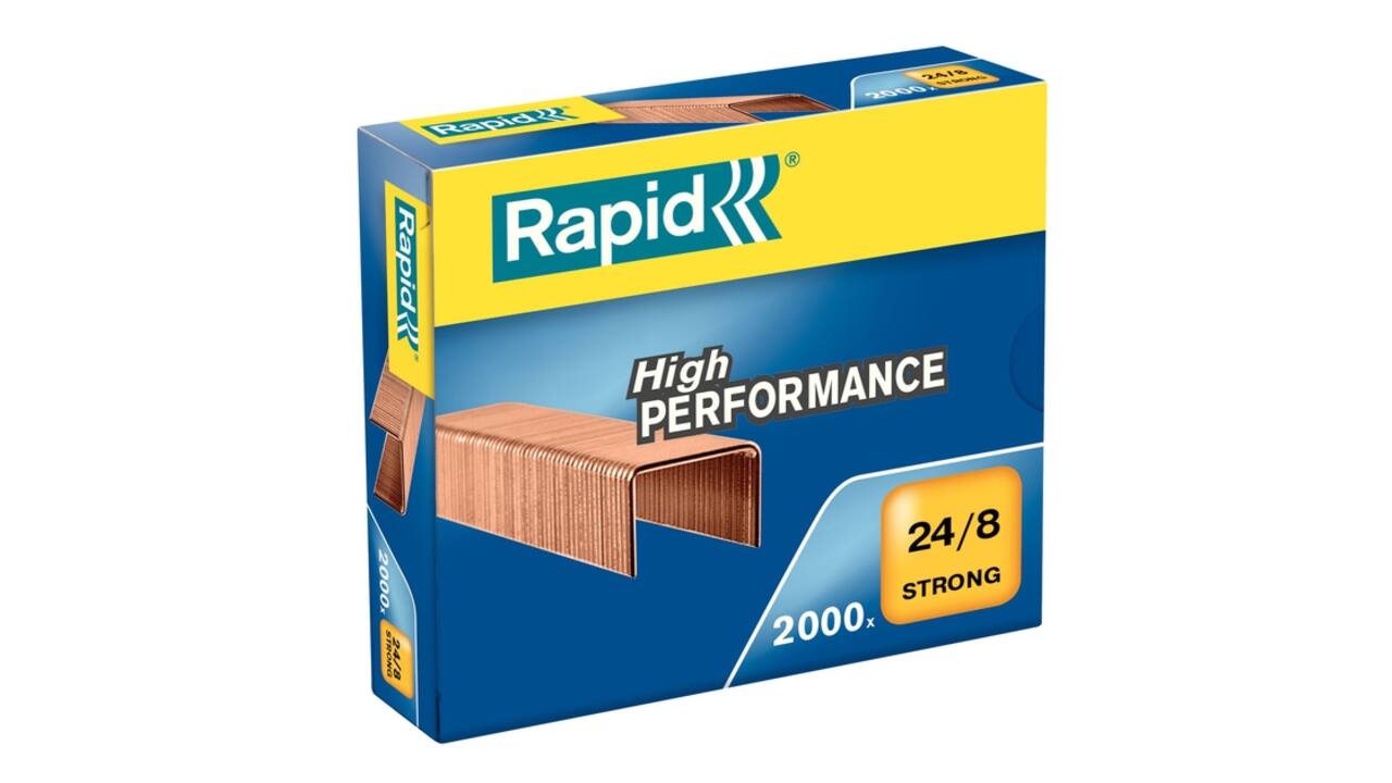 Nieten Rapid 24/8 verkoperd strong 2000 stuks