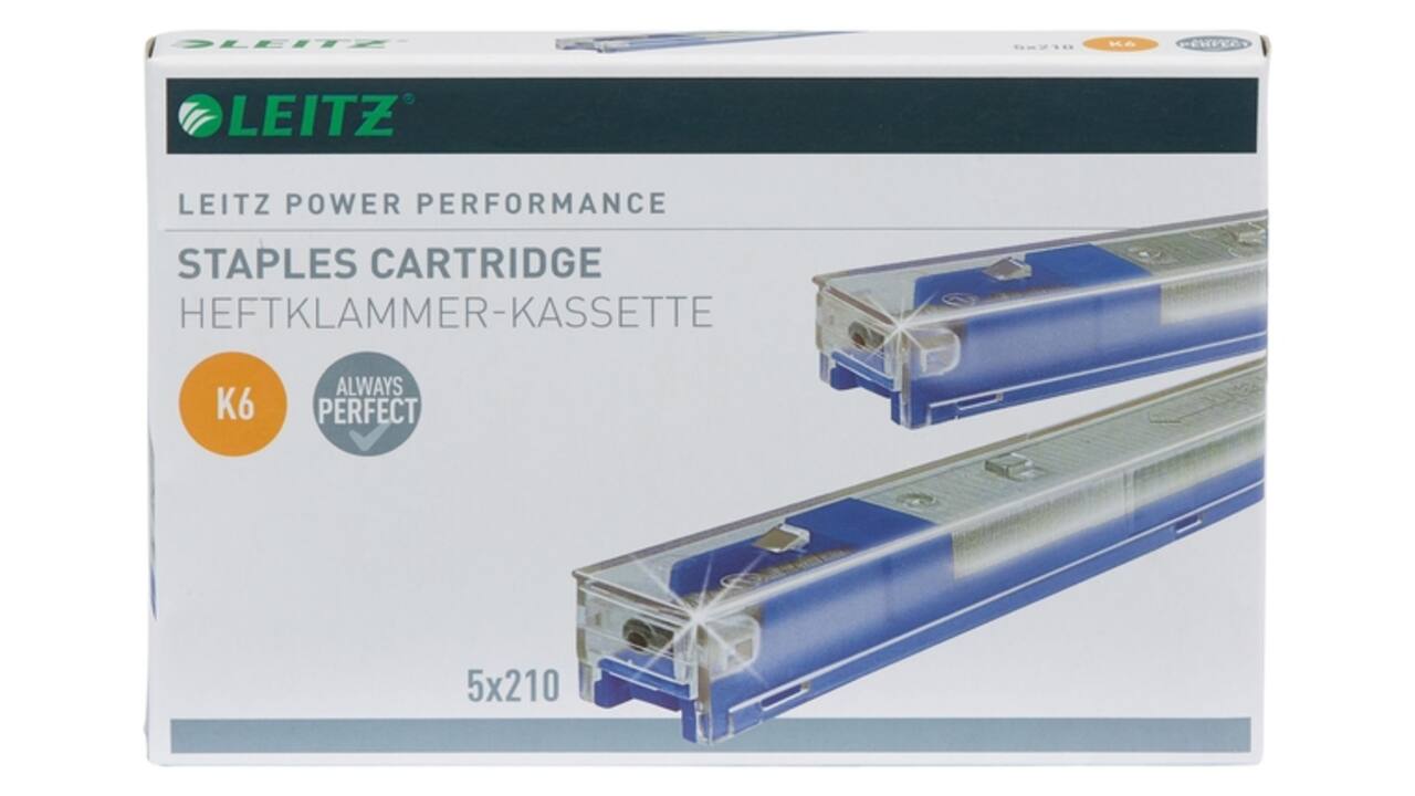 Nieten Leitz cartridge K6 26/6 5x210 stuks