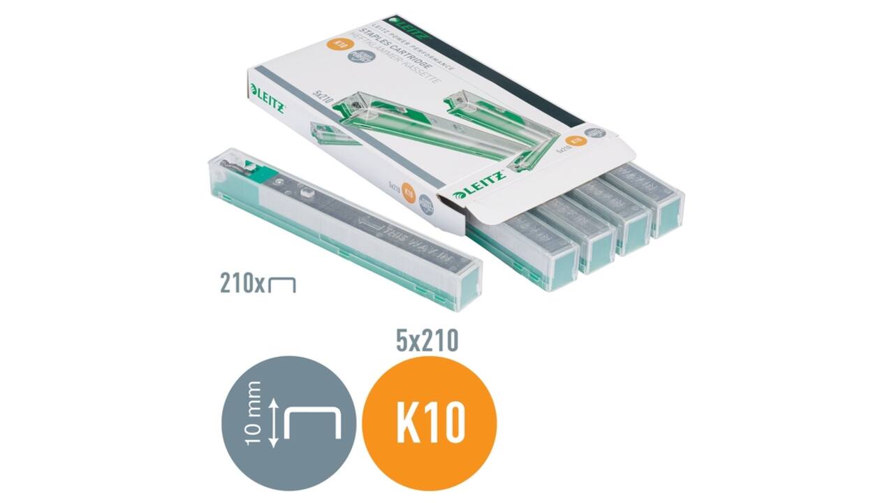 Nieten Leitz cassette K10 26/10 verzinkt 1050 stuks