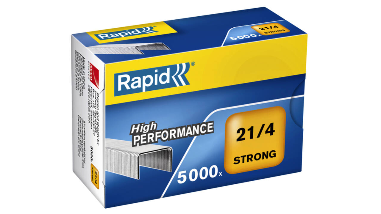 Nieten Rapid 21/4 gegalvaniseerd strong 5000 stuks