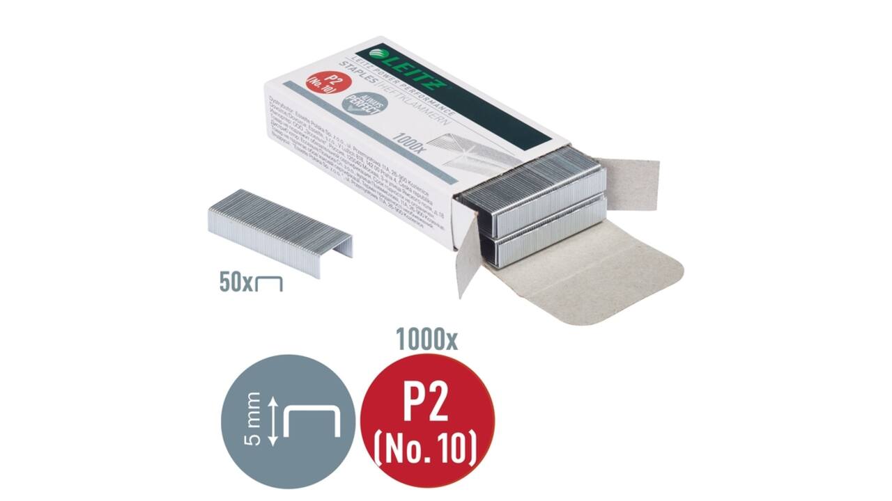 Nieten Leitz P2 nr.10 verzinkt 1000 stuks