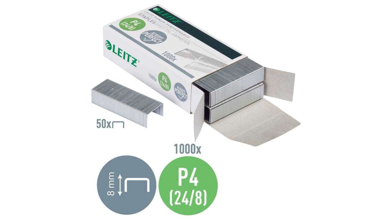 Nieten Leitz 24/8 verzinkt 1000 stuks