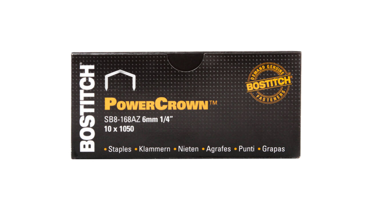 Nieten Bostitch B8 staal SB8 6mm gebogen rug 1050 stuks