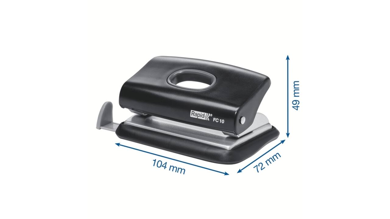 Perforator Rapid Fashion FC10 mini  10 vel zwart