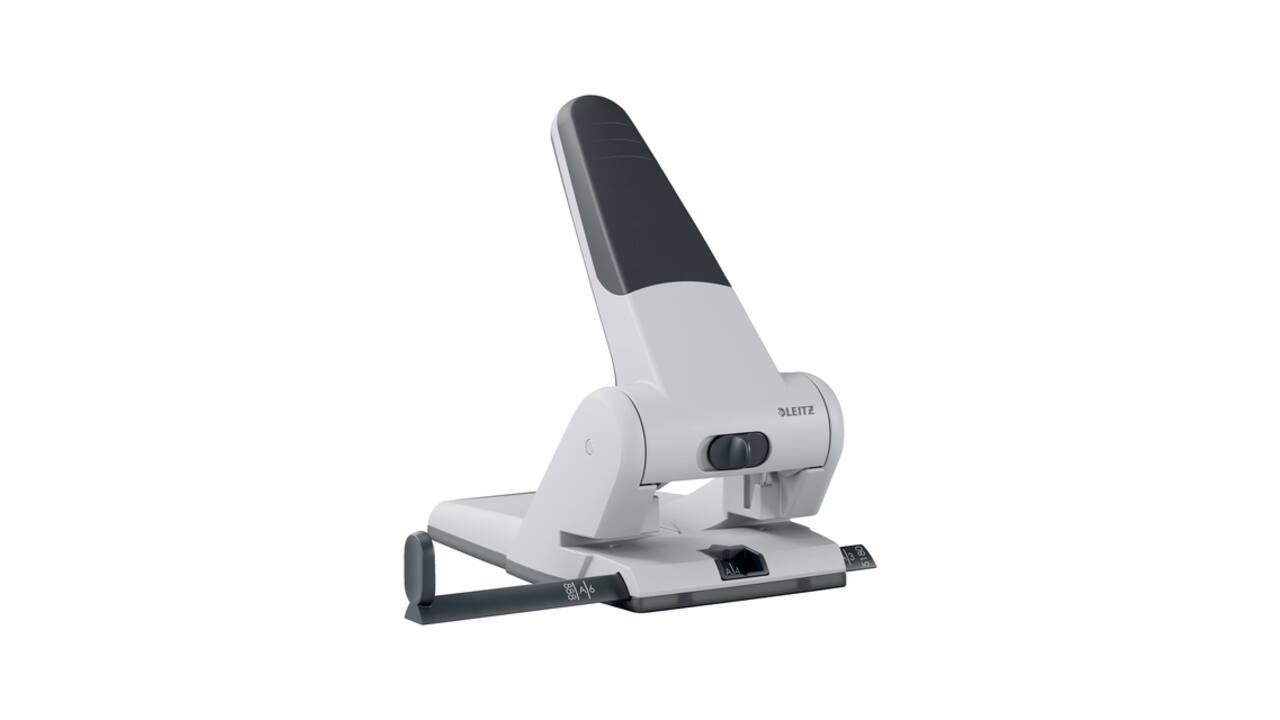 Perforator Leitz 5180 heavy duty 65 vel zilver