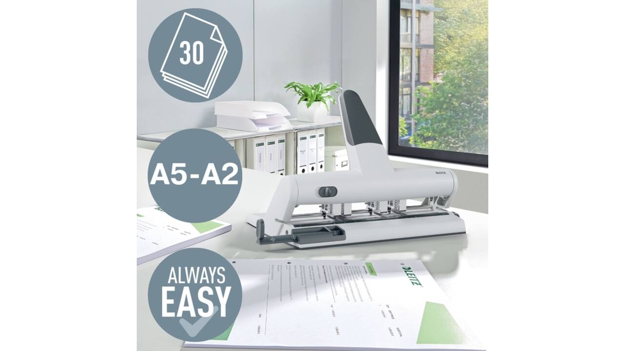 Perforator Leitz 5114 AKTO variabele multi zilver