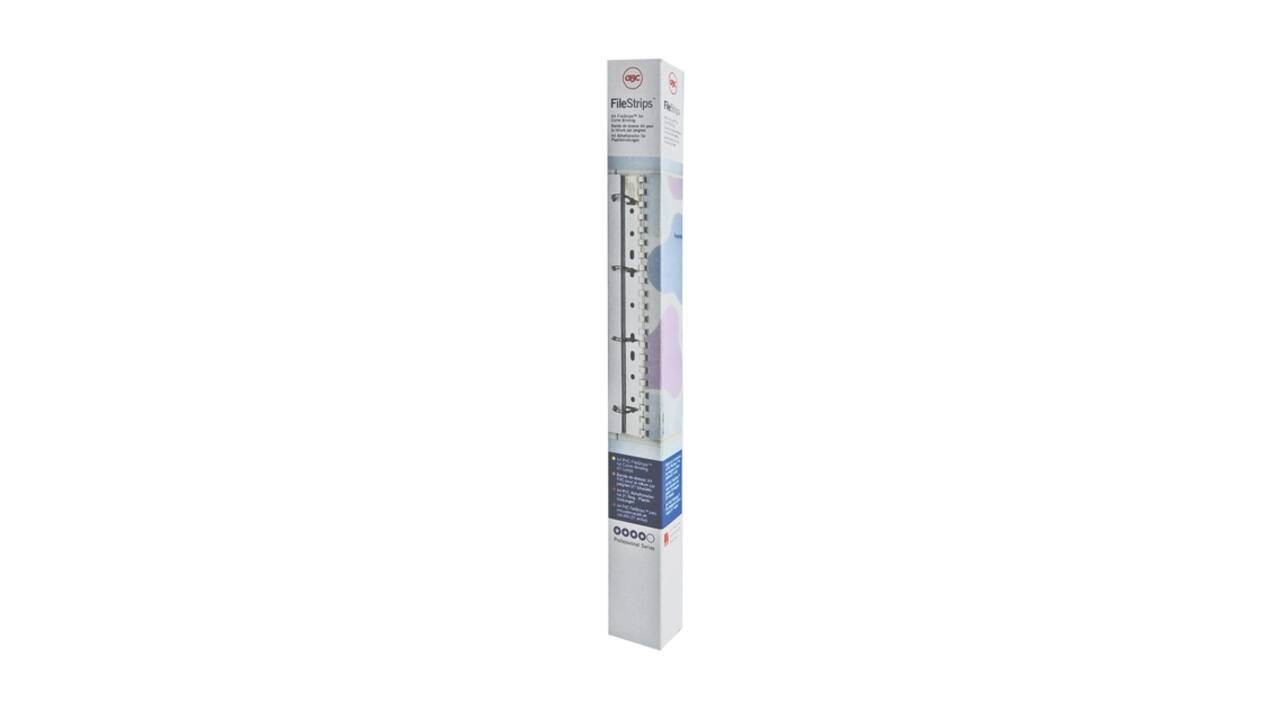 Filestrip GBC 21-gaats A4 transparant 100stuks