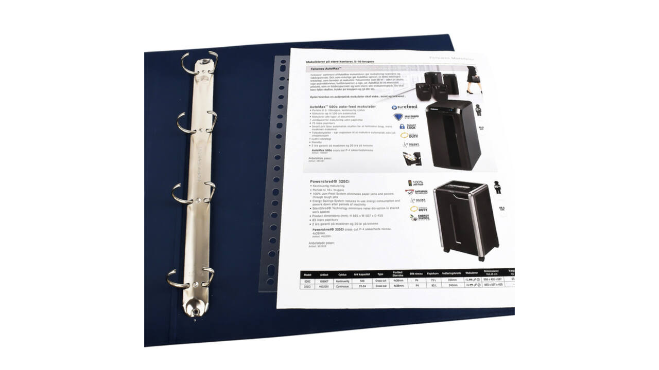 Opbergstrip Djois filestrip universeel 271mm 23rings 100 stuks