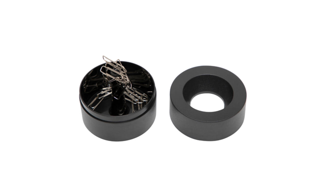Papercliphouder MAUL Pro magnetisch Ø73mmx60mm zwart