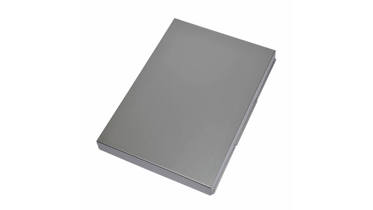 Klembordkoffer MAUL Assist A4 staand zijopening aluminium