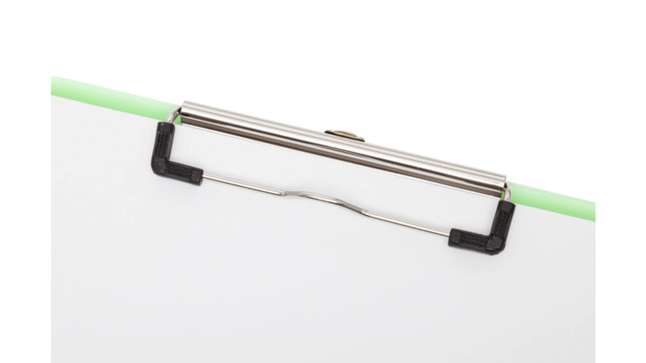 Klembord MAUL A4 staand transparant PS neon groen
