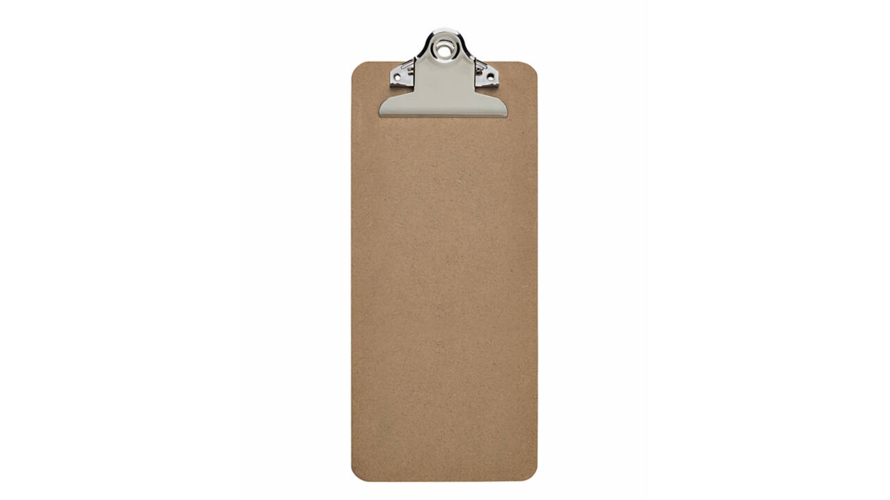 Klembord MAUL Classic Bill staand 280x115mm hardboard