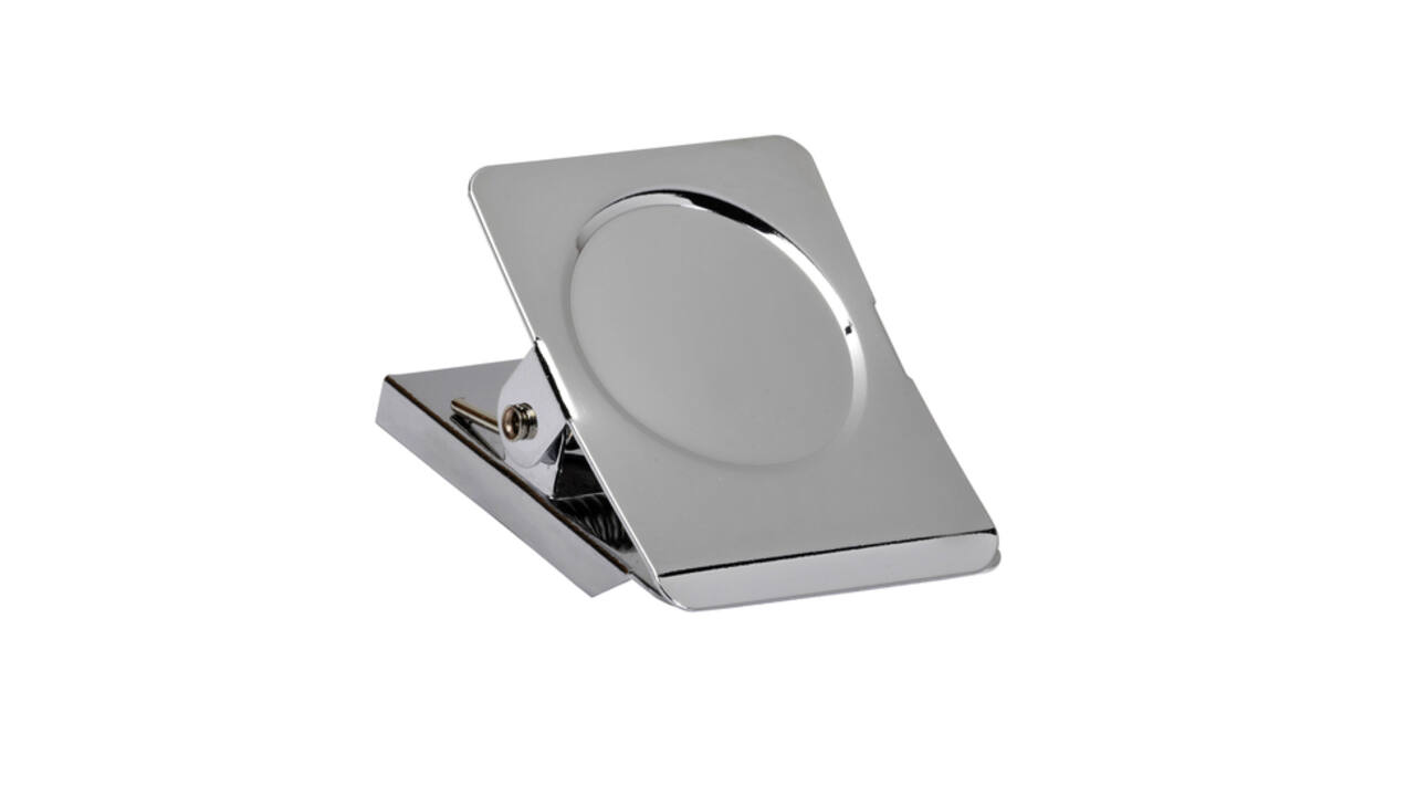 Papierklem MAUL magnetisch vierkant 40mm zilver