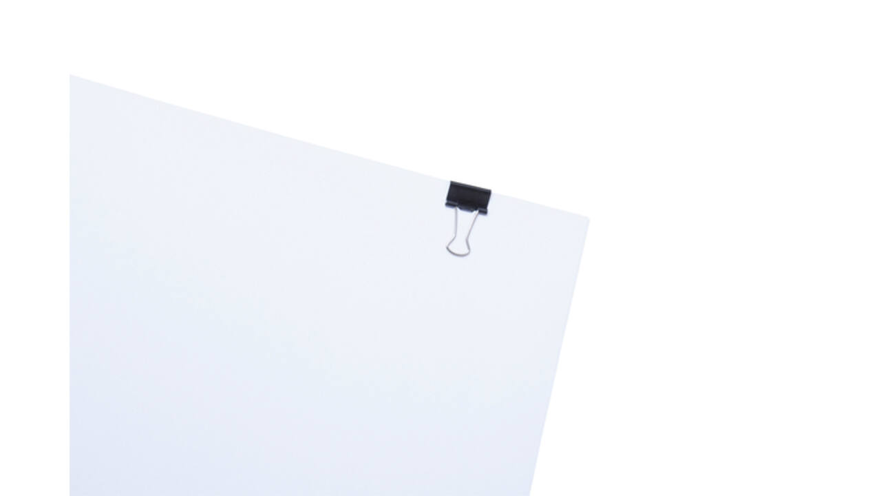 Papierklem MAUL 213 foldback 16mm zwart 12 stuks