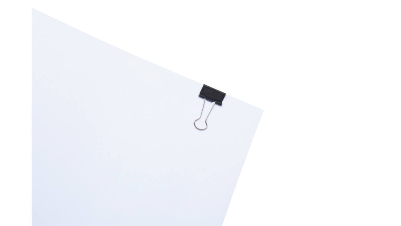 Papierklem MAUL 213 foldback 19mm zwart 12 stuks