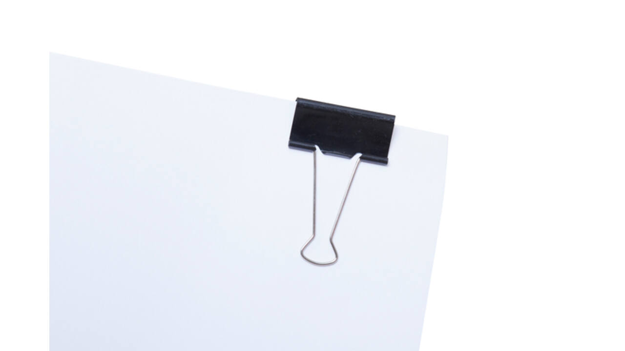 Papierklem MAUL 213 foldback 50mm zwart 12 stuks