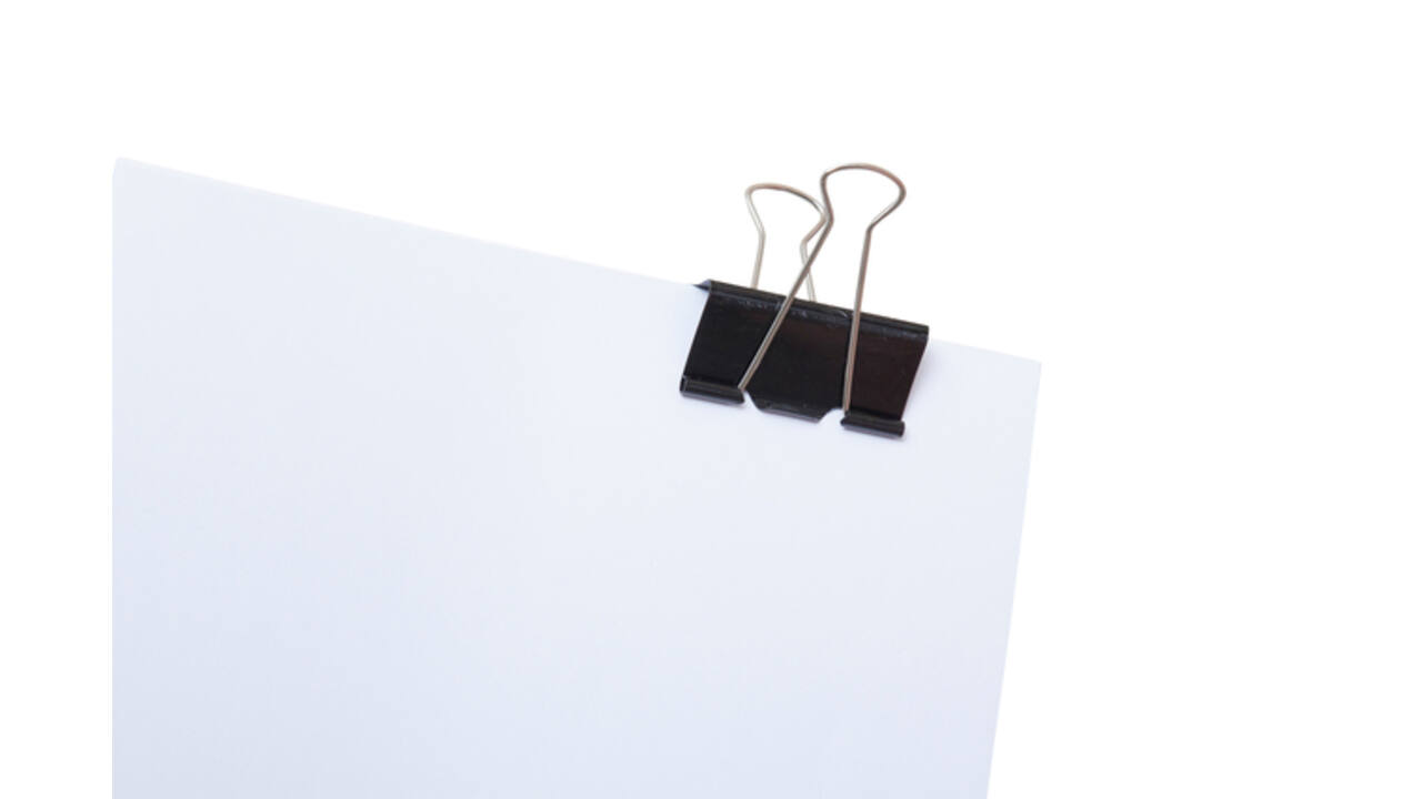 Papierklem MAUL 213 foldback 50mm zwart 12 stuks