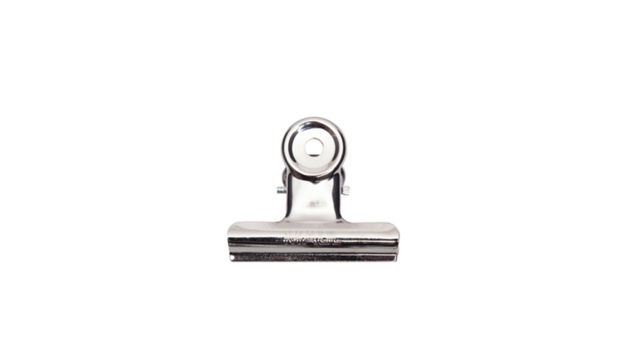 Papierklem MAUL Bulldog 50mm capaciteit 20mm zilver 10 stuks