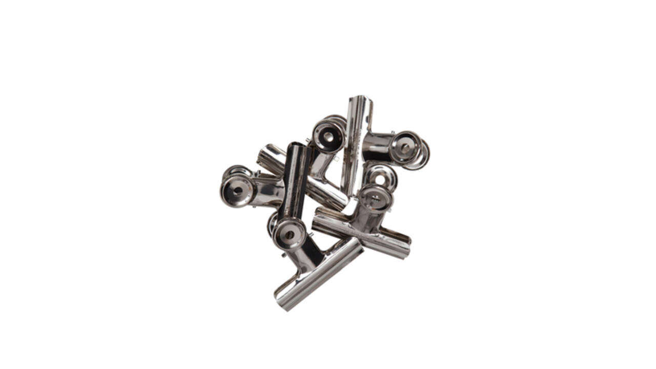 Papierklem MAUL Bulldog 70mm capaciteit 40mm zilver 5 stuks