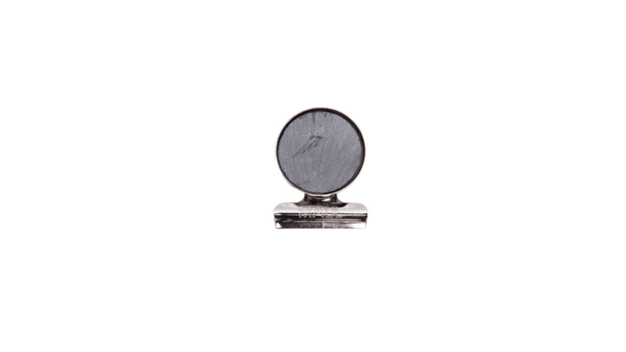 Papierklem MAUL Bulldog met magneet 30mm zilver 2 stuks