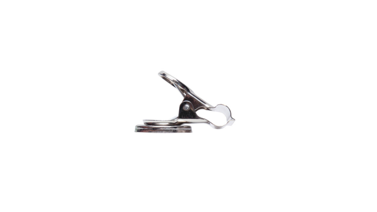Papierklem MAUL Bulldog met magneet 52mm zilver 2 stuks