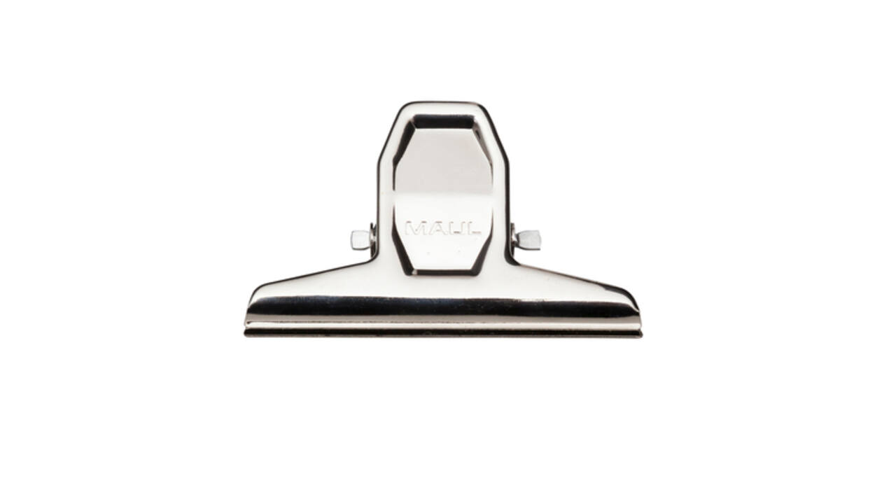 Papierklem MAUL Pro 75mm capaciteit 20mm zilver 2 stuks