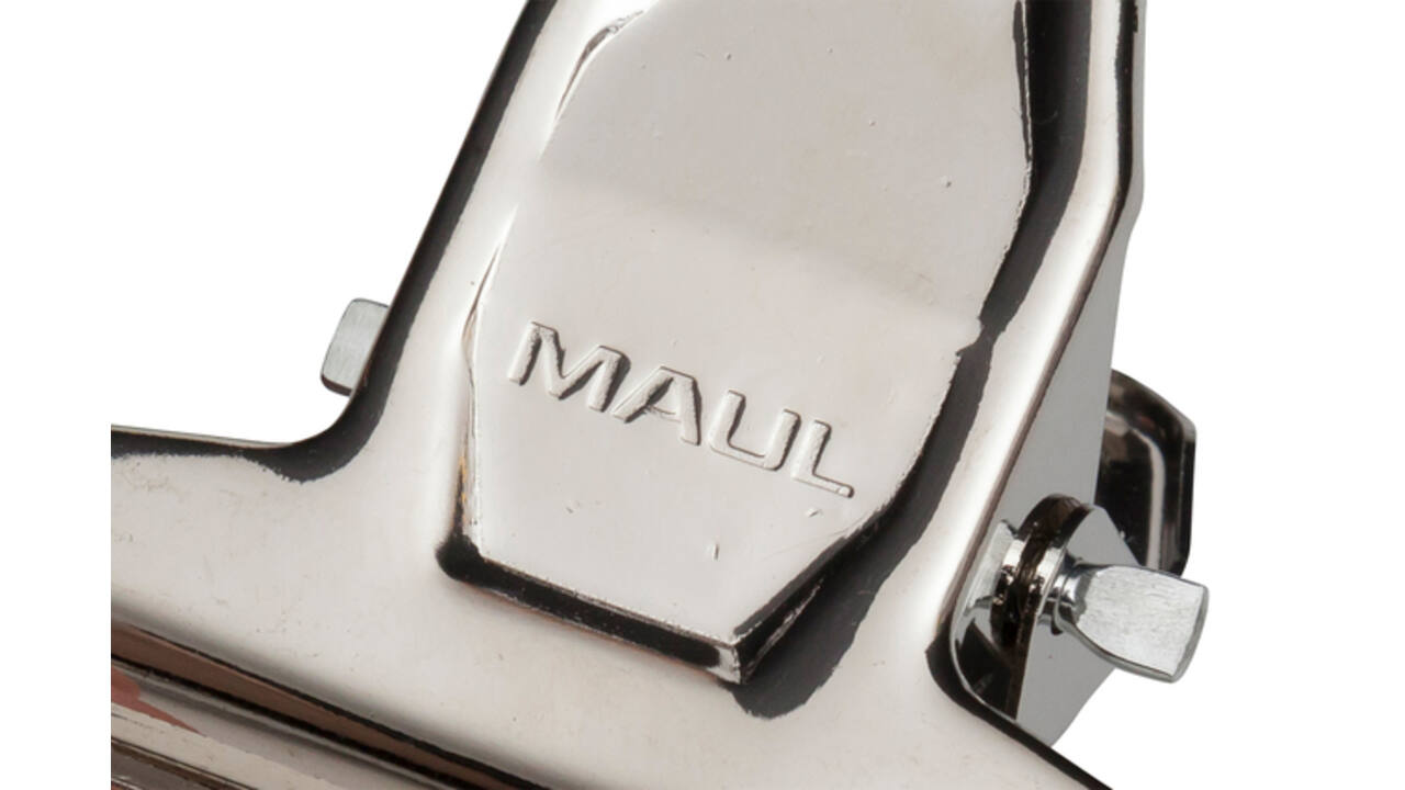 Papierklem MAUL Pro 75mm capaciteit 20mm zilver 2 stuks
