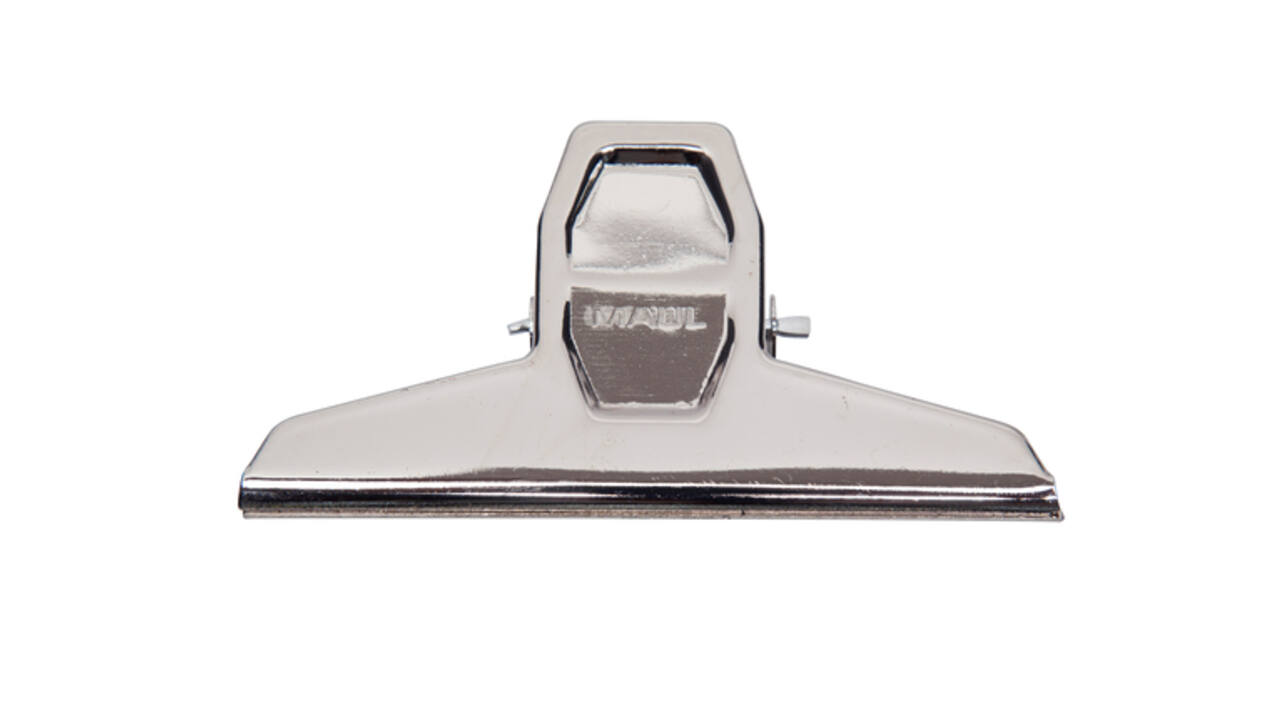 Papierklem MAUL Pro 125mm capaciteit 30mm zilver