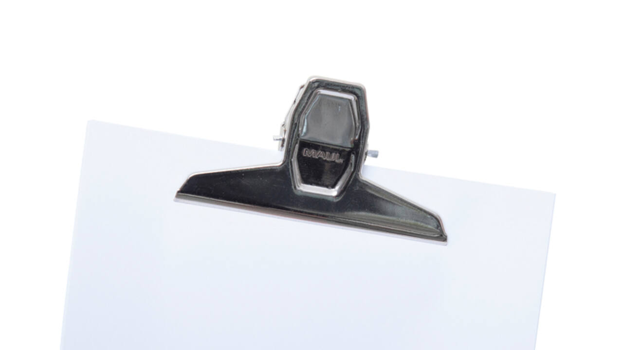 Papierklem MAUL Pro 125mm capaciteit 30mm zilver