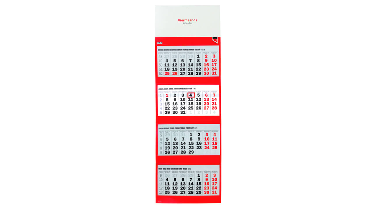 4-Maandskalender 2027 Quantore