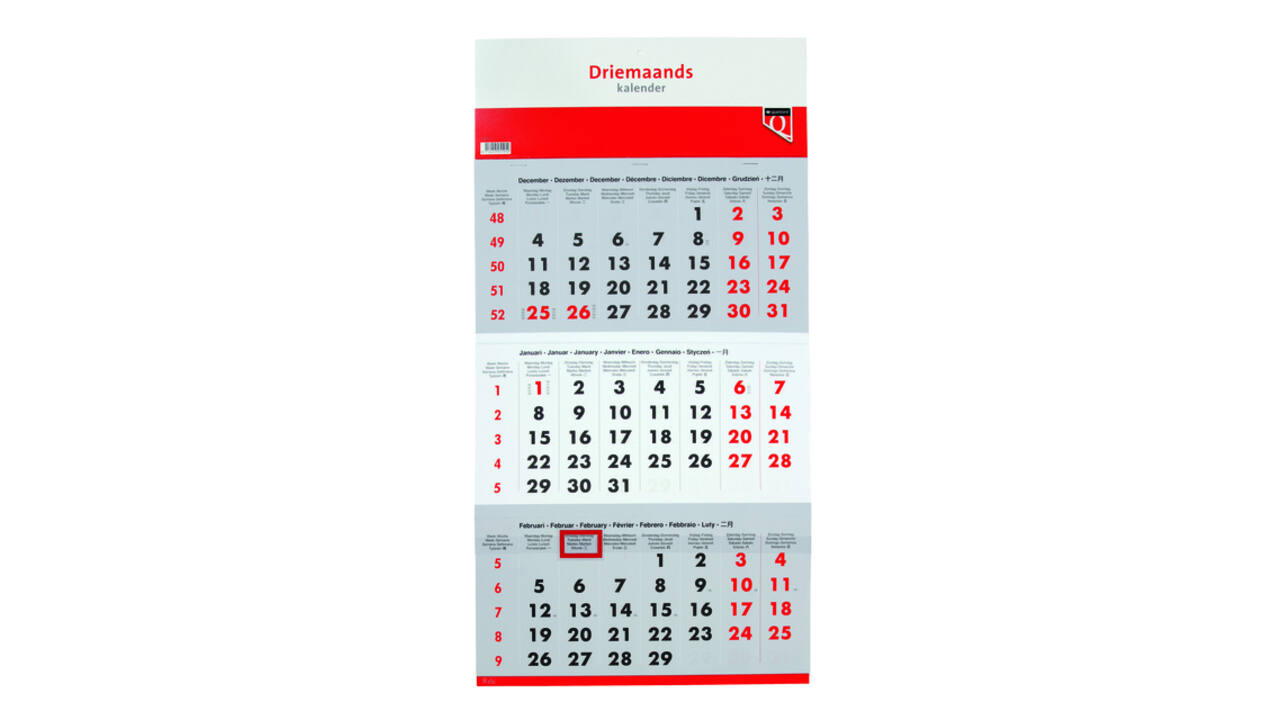 3-Maandskalender 2027 Quantore