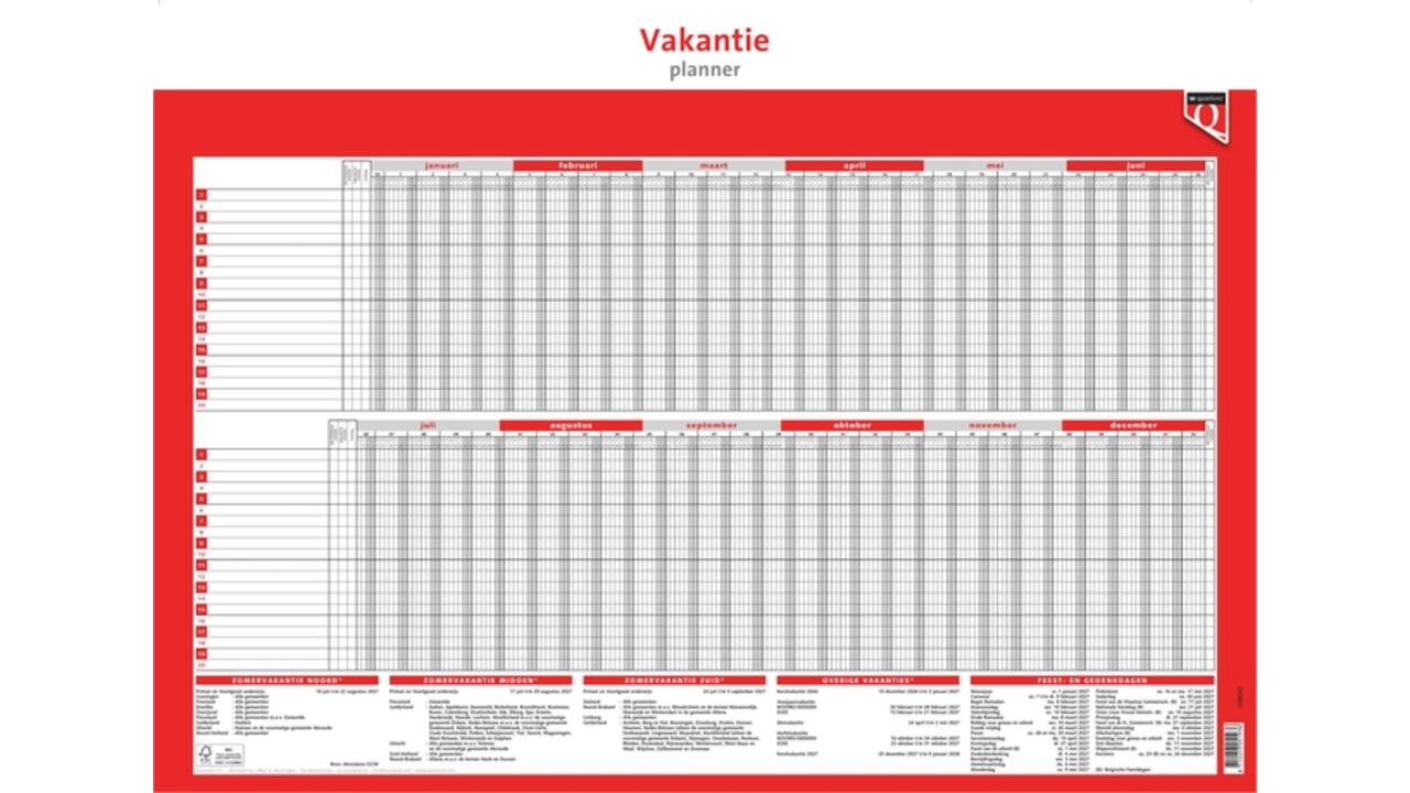 Vakantieplanner 2027 Quantore