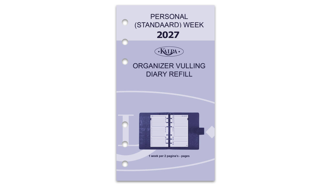 Agendavulling 2027 Kalpa Personal 7dagen/2pagina's