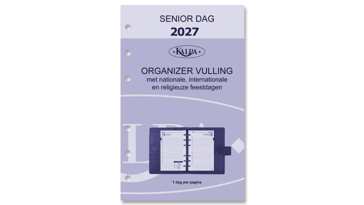 Agendavulling 2027 Kalpa Senior 1dag/1pagina