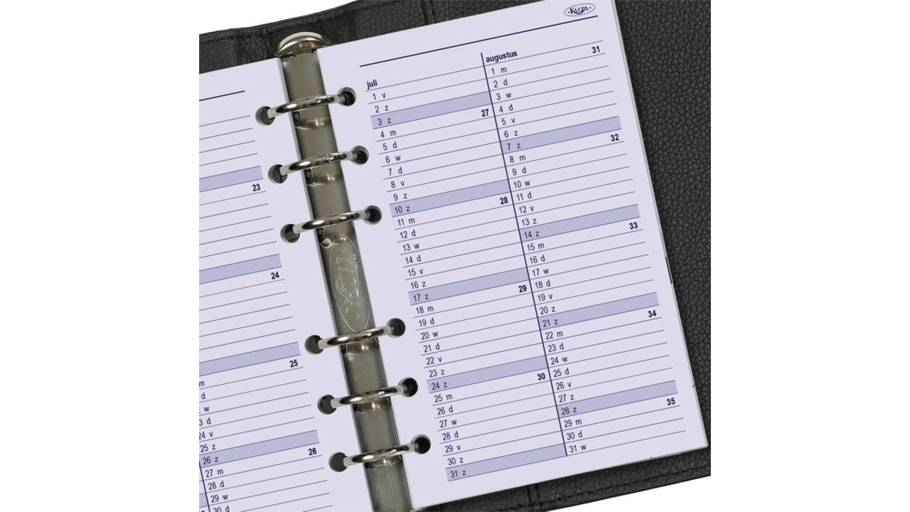 Agendavulling 2027 Kalpa Senior 1dag/1pagina