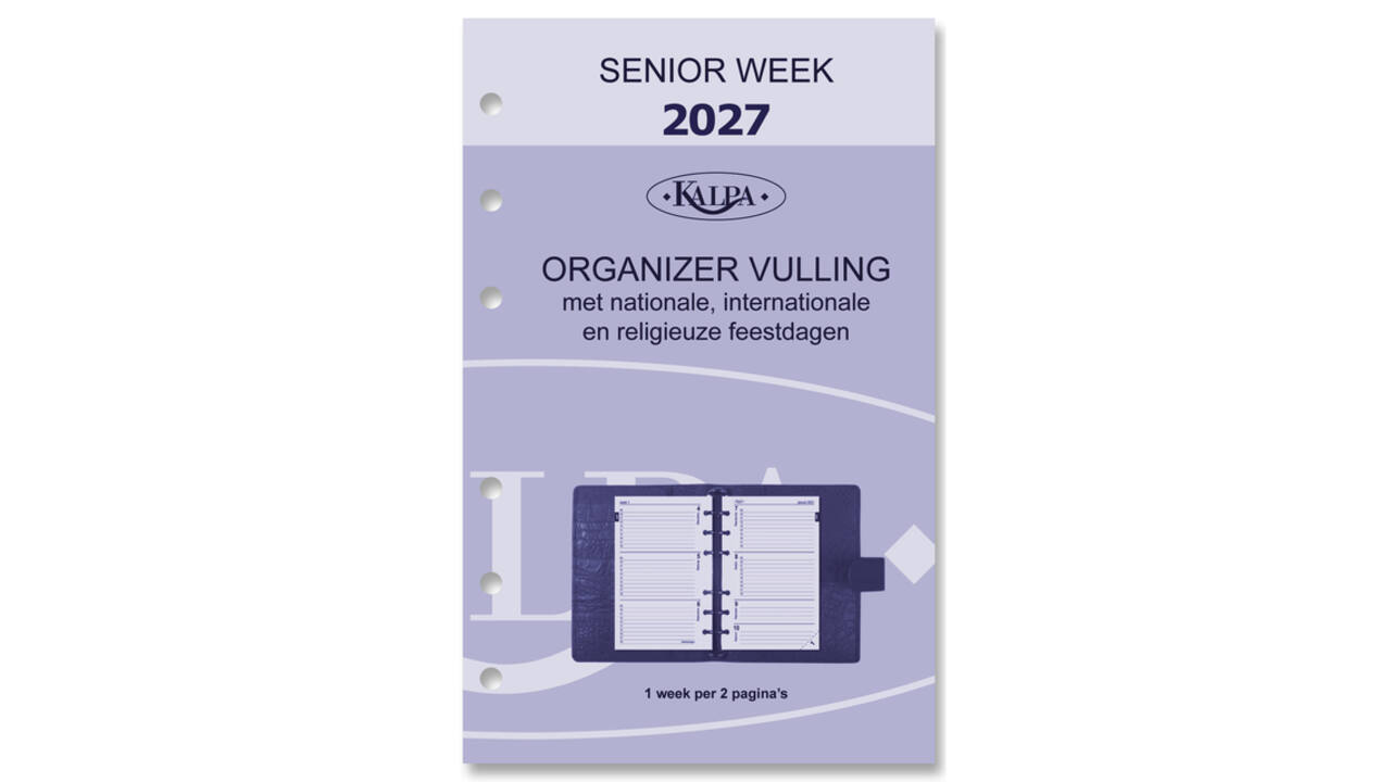 Agendavulling 2027 Kalpa Senior 7dagen/2pagina's