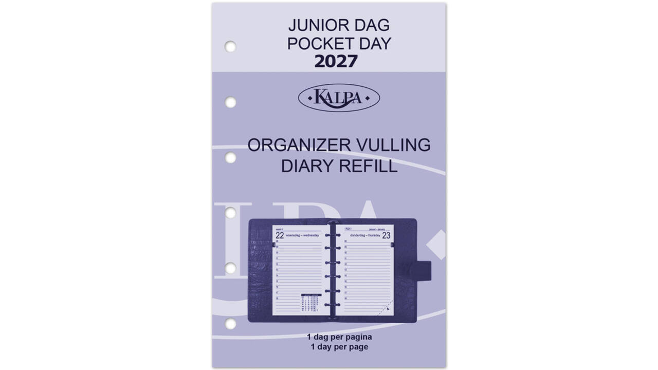 Agendavulling 2027 Kalpa Pocket 1dag/1pagina
