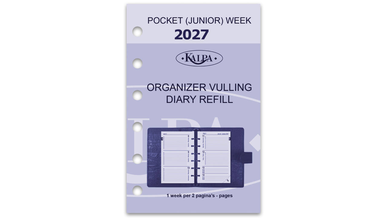 Agendavulling 2027 Kalpa Pocket 7dagen/2pagina's