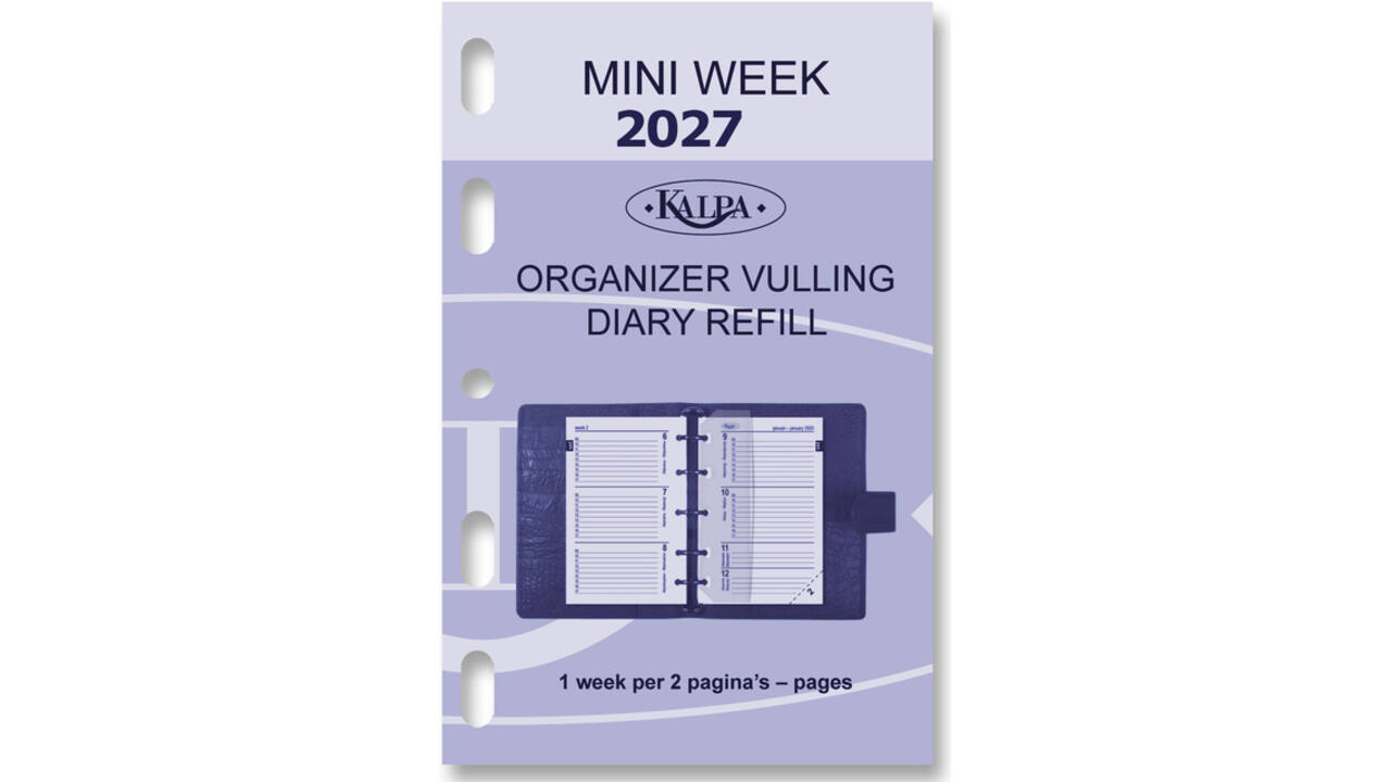 Agendavulling 2027 Kalpa Mini 7dagen/2pagina's