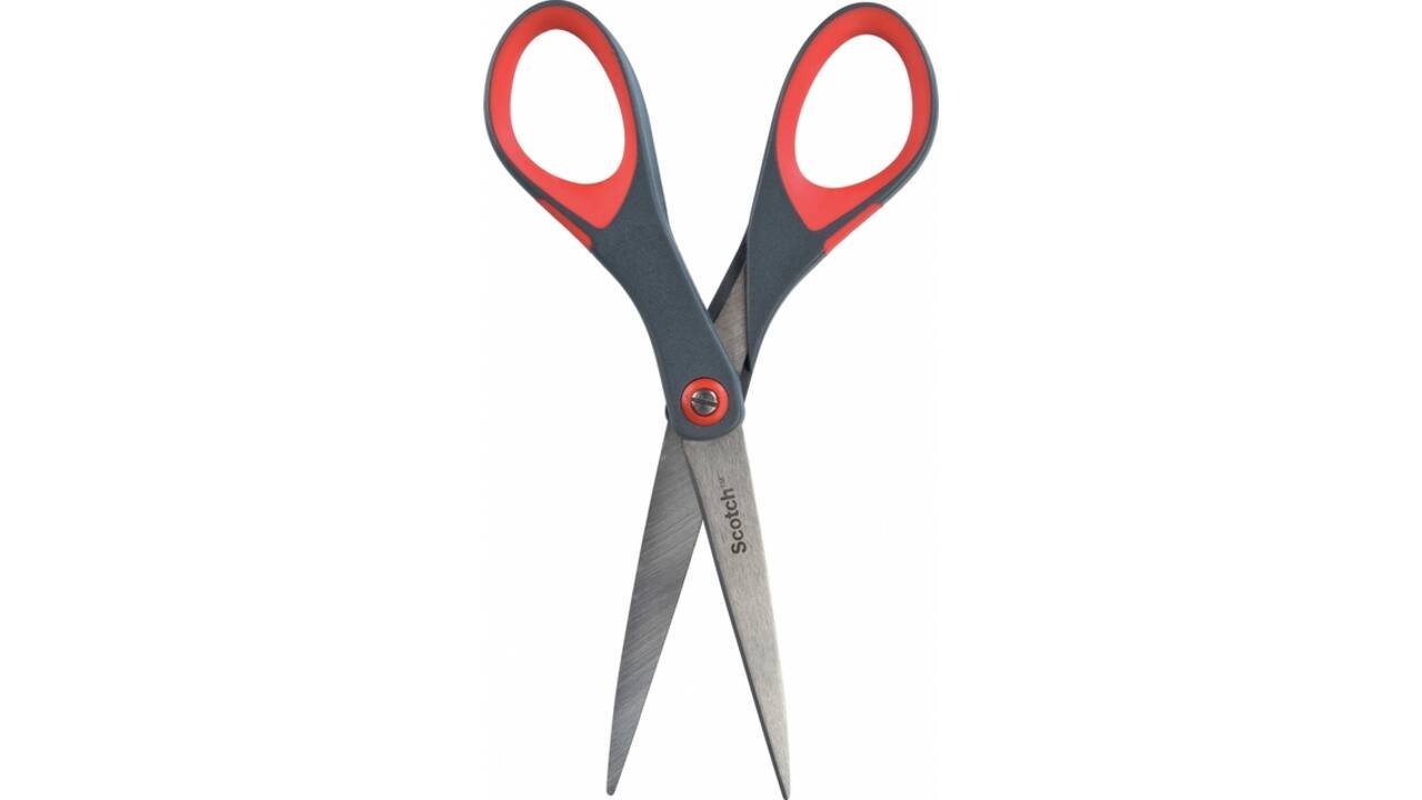 Schaar Scotch 18cm precision rood blister
