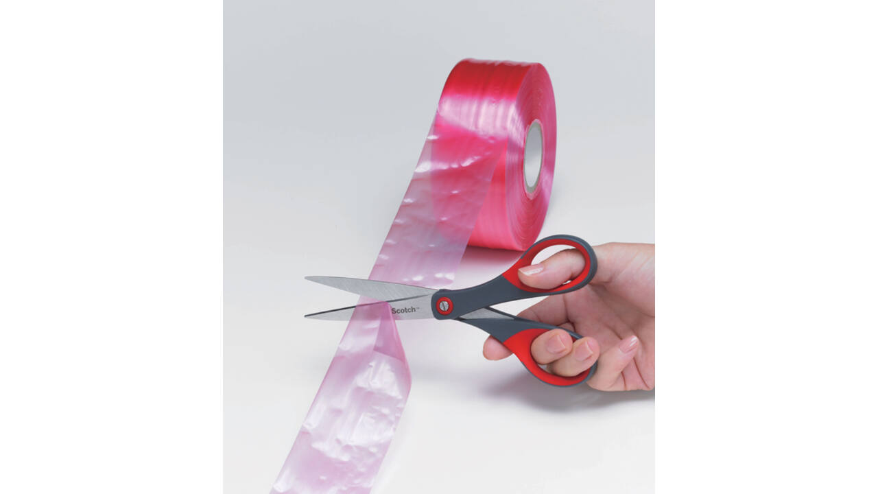 Schaar Scotch 18cm precision rood blister