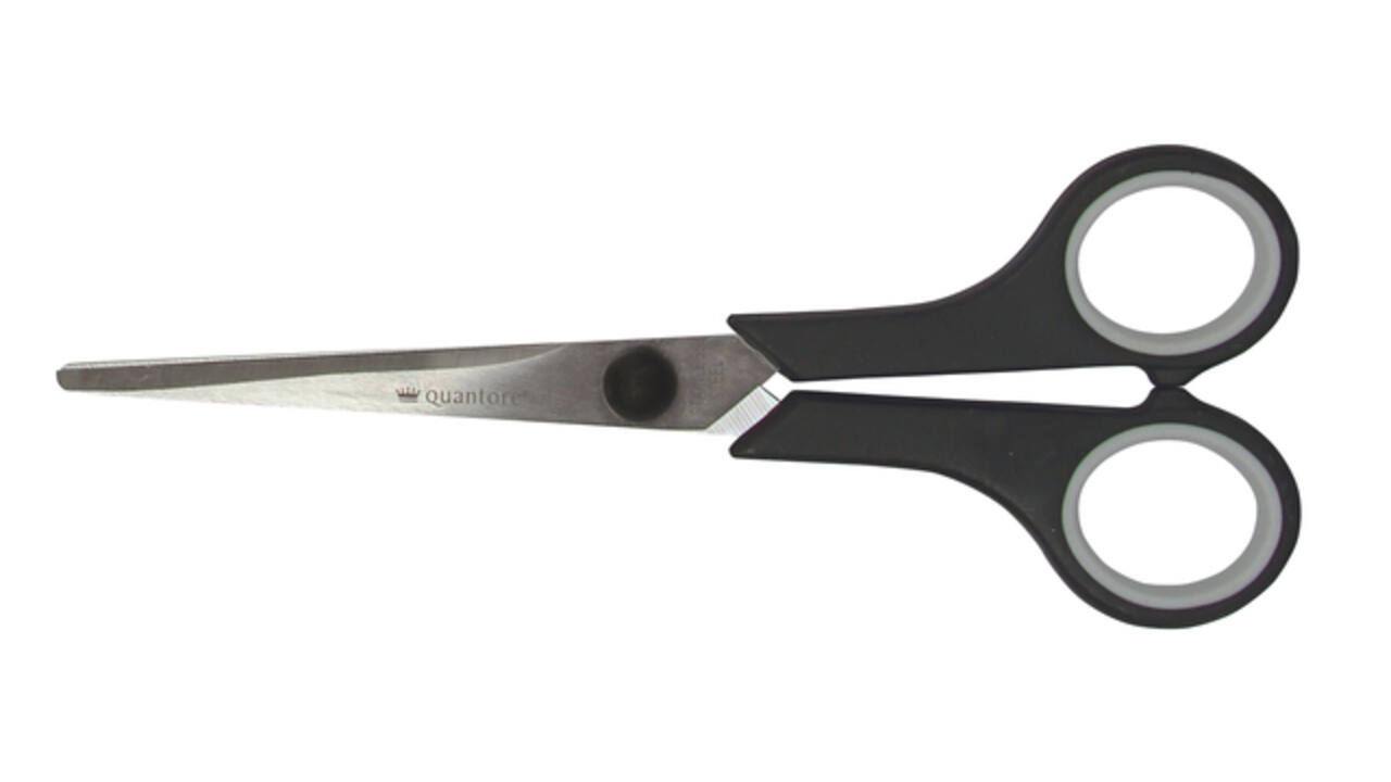 Schaar Quantore 170mm soft grip zwart