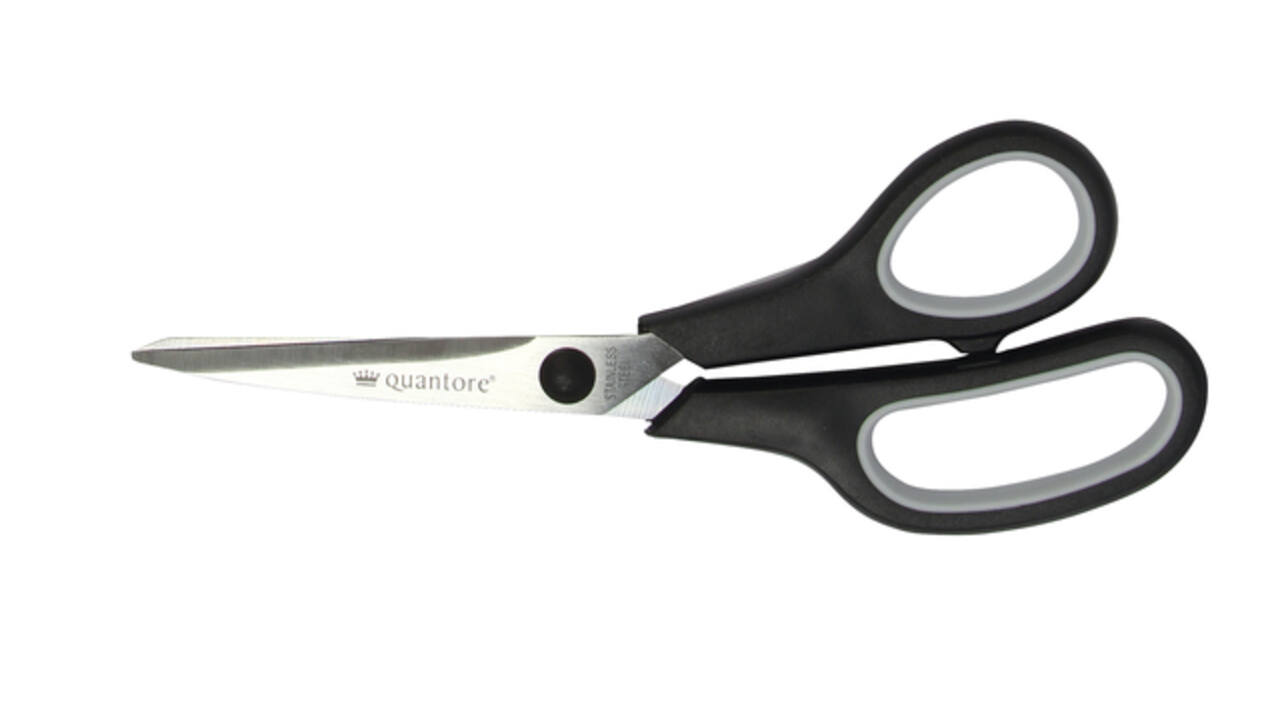 Schaar Quantore 190mm soft grip zwart