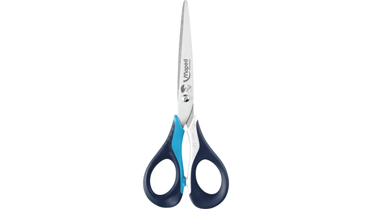 Schaar Maped Sensoft 16cm links assorti