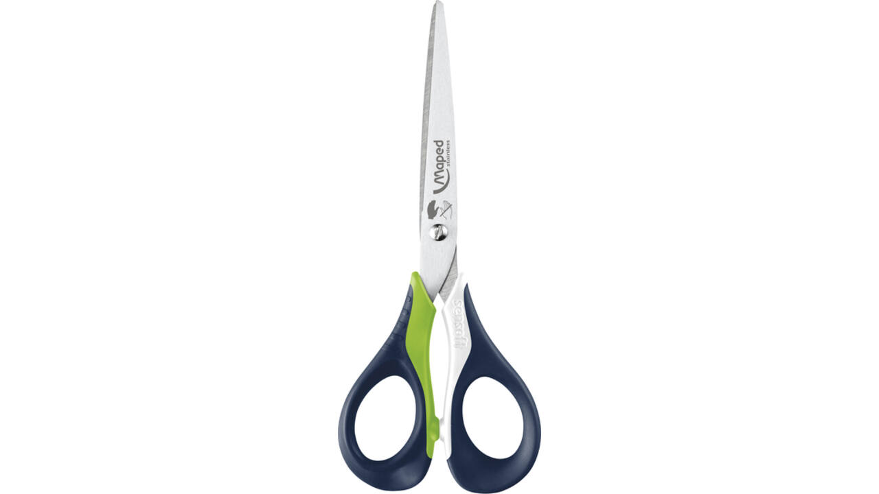 Schaar Maped Sensoft 16cm links assorti