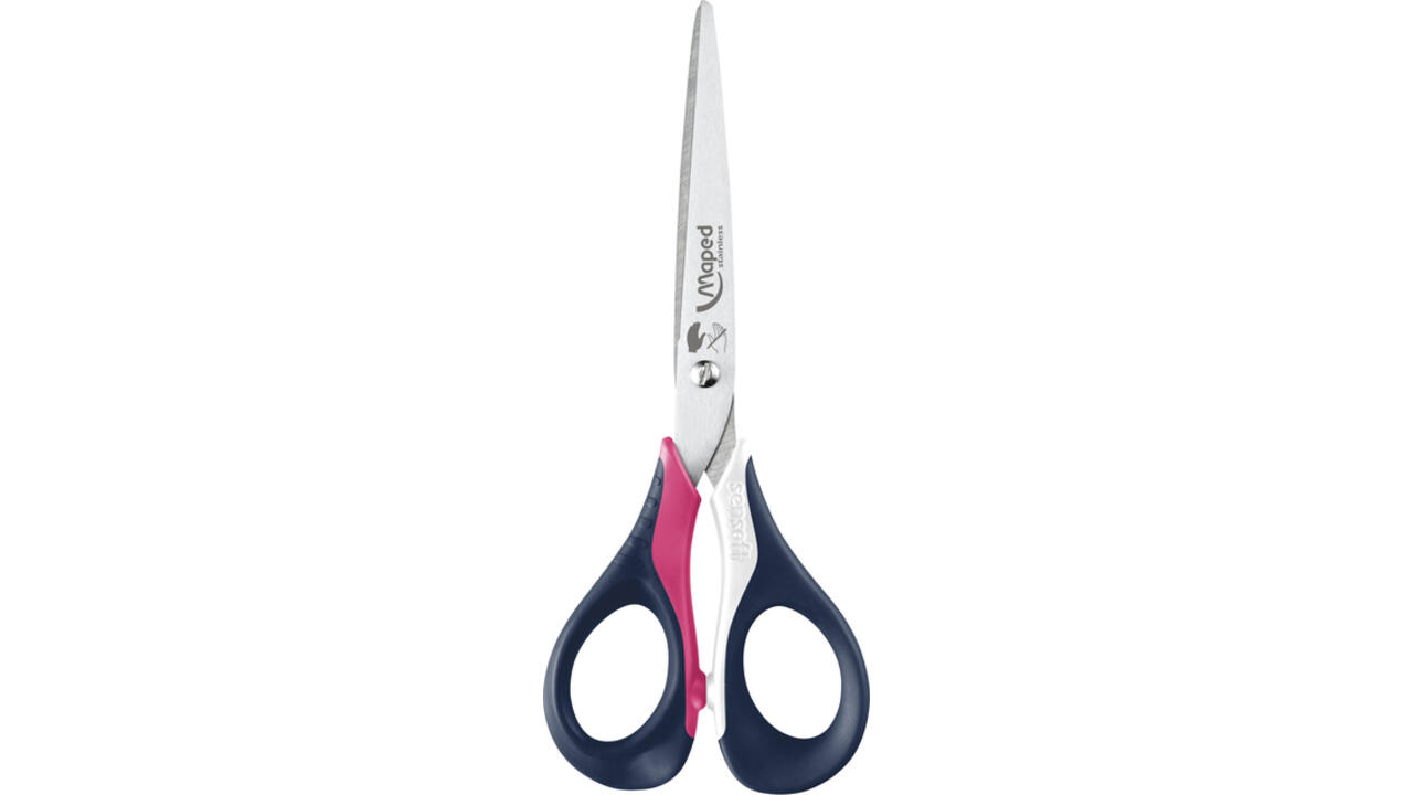 Schaar Maped Sensoft 16cm links assorti