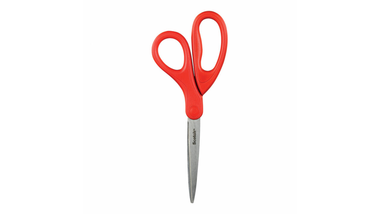 Schaar Scotch 18cm universeel rood blister