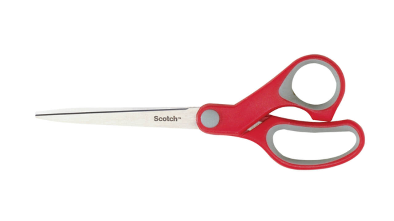 Schaar Scotch 18cm comfort rood blister