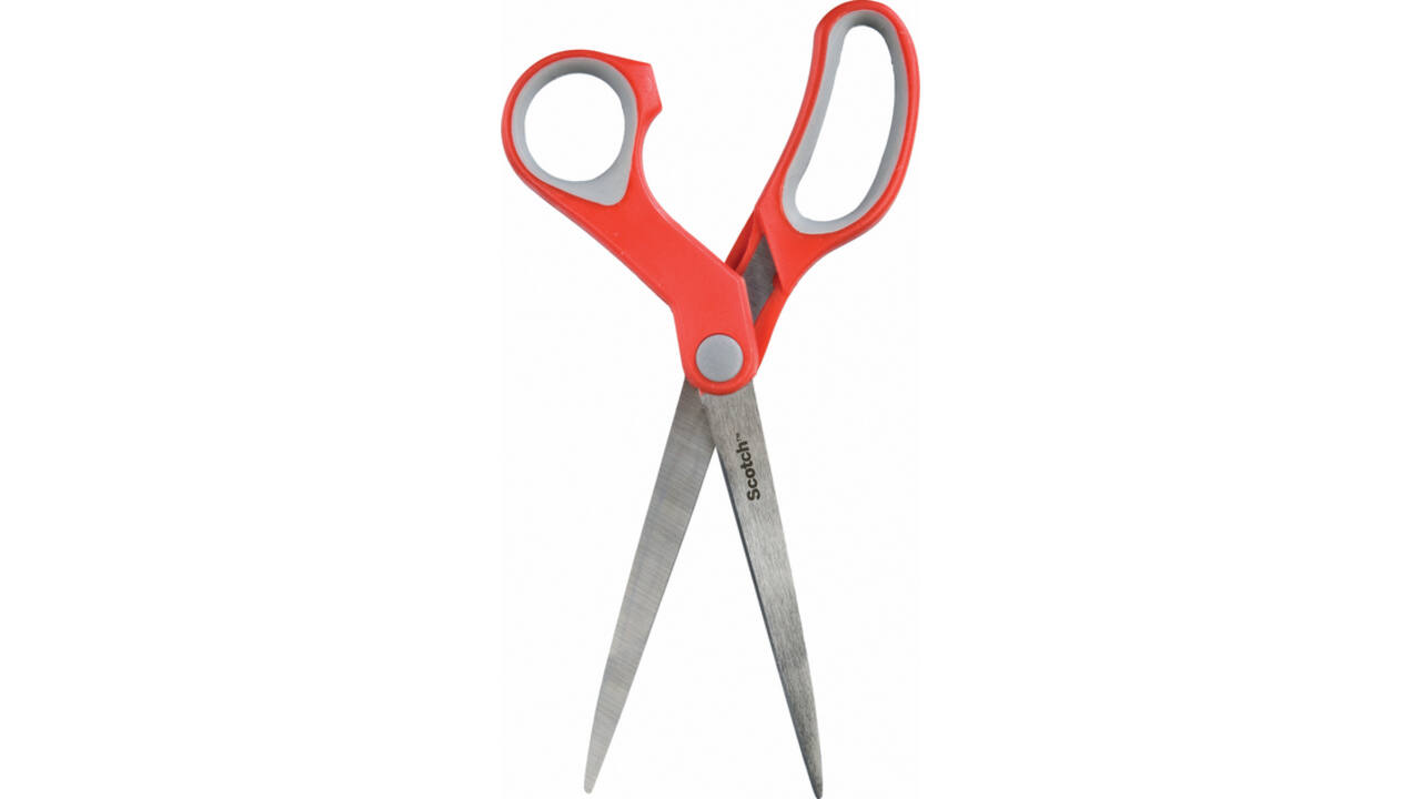 Schaar Scotch 18cm comfort rood blister